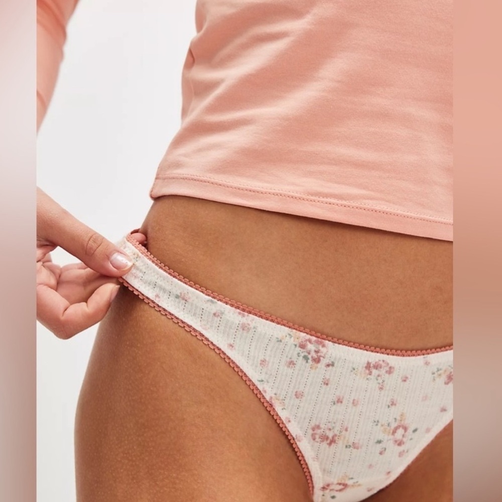 Free People Floral Print Thong - Picture 7 of 9